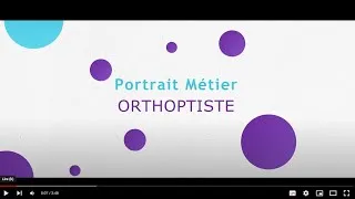 Miniature : Portrait métier : orthoptiste