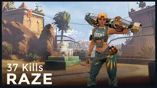 Miniature : RAZE gameplay sur "Bind" #VALORANT