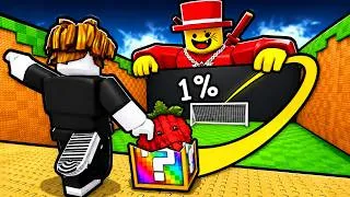 Miniature : Je teste le nouveau meilleur jeu brainrot de Roblox (KICK A LUCKY BLOCK)