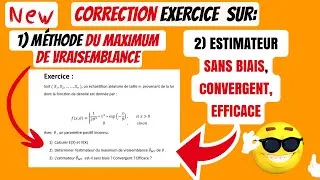 Miniature : 🚨👉(Exercice Corrigé) sur Estimateur du Maximum de Vraisemblance (EMV) (Pour EXAMEN ou Concours )