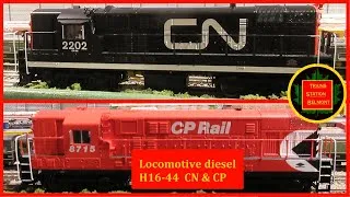 Miniature : Locomotives diesels H16 44 CN & CP