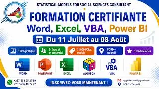 Miniature : Formation Word, Excel, VBA, Power BI : Boostez vos compétences digitales