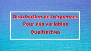 Miniature : Distribution de fréquences