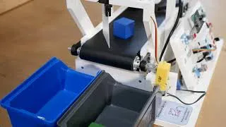 Miniature : Maquette programmable - Convoyeur de tri IA