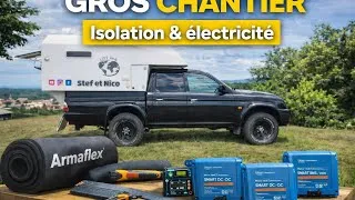 Miniature : Gros chantier : on refait toute l’isolation et l’électricité de la @Tipi4x4#GrosChantier #camper 