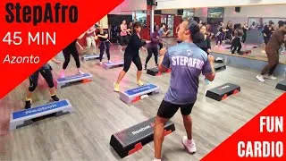 Miniature : Step Afro Workout / 45 MIN  / Azonto Music & FuN 😄