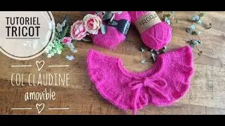 Miniature : Tricoter un col Claudine amovible - tutoriel complet facile et rapide !