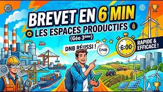 Miniature : Brevet en 6min : Les espaces productifs - cours complet ( Géo 3eme)