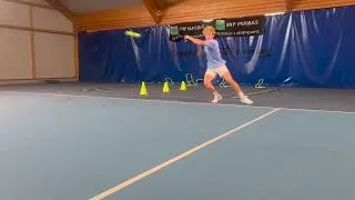 Miniature : variations sollicitations musculaires et coordination tennis