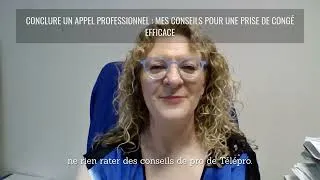 Miniature : La conclusion et la prise de congés en appel téléphonique