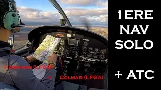 Miniature : 1ère navigation solo (Habsheim LFGB - Colmar LFGA) - Brevet de pilote privé PPL(A)