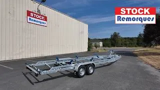 Miniature : Remorque porte Bateau 9m20 - 3500kg
