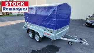 Miniature : Remorque robust avec bache haute