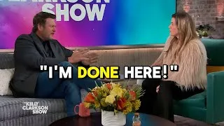 Miniature : Blake Shelton STORMS OFF Kelly Clarkson's Show After Explosive On-Air Clash – Fans Left Speechless!