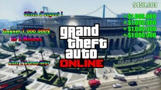Miniature : GLITCH AVOIR 1 000 000$ EN 3 MINUTES SUR GTA 5 ONLINE ! Glitch argent 1.47