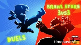 Miniature : Brawl stars 3vs3 en duels équipe invincibles.