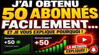 Miniature : J'ai obtenu 50 Abonnés Facilement... et je vous explique pourquoi !
