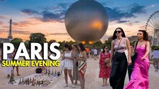 Miniature : Heatwave Ended! Olympic Balloon Is Back | Paris Looks Like a Dream | Opéra to Louvre 4K Walk
