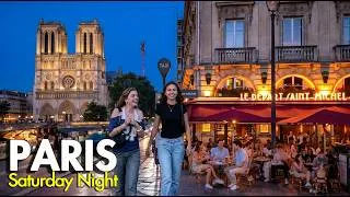 Miniature : Saturday Night in Paris...But Something Feels Different | Le Marais to Notre-Dame | 4K Paris Walk