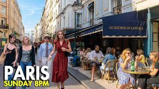 Miniature : Why Does Sunday 8 PM in Paris Still Look Like This? | Locals' Food Street to Seine | 4K Paris Walk