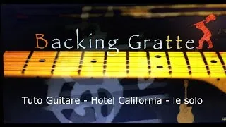 Miniature : Tuto Guitare - Hotel California - le solo
