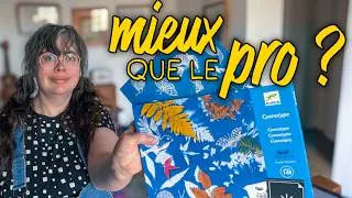 Miniature : J’ai testé un kit de cyanotype pour enfants