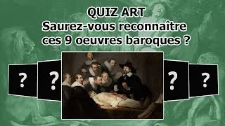 Miniature : Art QUIZ | quiz oeuvres baroques