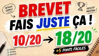 Miniature : 🔥 J'ai eu 90/100 au Brevet de Français grâce à cette méthode 😱 (10 min pour la comprendre)