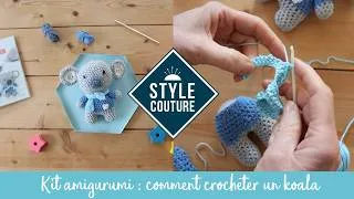 Miniature : Kit Amigurumi Koala au Crochet : Tutoriel complet Pas à Pas 🧶 Style Couture