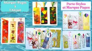 Miniature : Diy 2 Marque-Pages Faciles — Encre à l'Alcool ou Origami