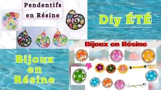 Miniature : Tuto Facile DIY Bijoux en Résine Colorée
