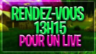 Miniature : [16 MARS 2019] RENDEZ-VOUS 13H15 POUR UN LIVE !!!