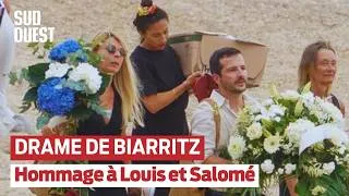 Miniature : Hommage à Louis et Salomé, emportés par l'effondrement d'une falaise à Biarritz