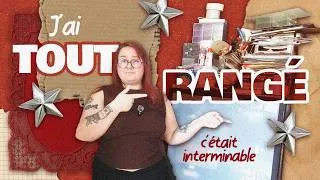 Miniature : MAXI RANGEMENT DE MON MEUBLE À SCRAPBOOKING 😭 c'est loooong ! || Sunny Mel