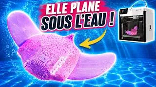 Miniature : Trop Satisfaisant ! Cette RAIE Imprimée 3D Plane sous l'eau Comme une Vraie !