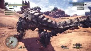 Miniature : MHW  (Beta) - Gameplay Multijoueur - Barroth Vs Lanceflingue