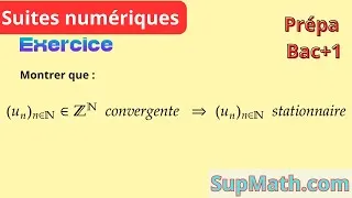 Miniature : Toute suite d'entiers convergente est stationnaire