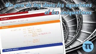 Miniature : Logarithme décimal en Terminale Technologique (équations et inéquations)