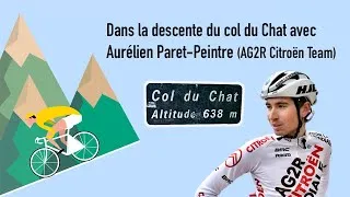 Miniature : Dans la descente du col du Chat (Savoie) avec Aurélien Paret-Peintre (AG2R Citroën Team).