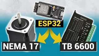 Miniature : Comment controler un moteur pas à pas avec un ESP32 et un TB6600 (avec un convertisseur de niveau)