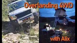 Miniature : Alix, a woman, overlanding off road with LR Discovery III. Bivouac 4X4 4WD outdoor