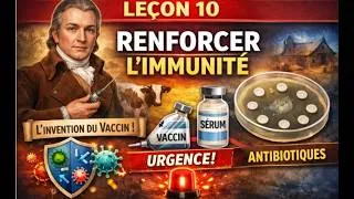 Miniature : Lecon10 (SVT|3eme) : VACCIN, SÉRUM, ANTIBIO : Les 3 ARMES SECRÈTES de ton corps (SVT)