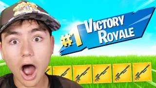 Miniature : FAIRE TOP 1 UNIQUEMENT AVEC DES SNIPERS SUR FORTNITE !