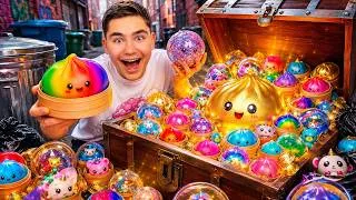 Miniature : TROUVÉ DANS LES POUBELLES : UN COFFRE MYSTÉRIEUX REMPLI DE DUMPLINGS ET SQUISHIES ULTRA RARES ! 😱