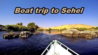 Miniature : Aswan, Egypt : Boat trip from Elephantine Island to Sehel Island