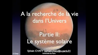 Miniature : Cours exobiologie #5: Recherche de vie dans le système solaire