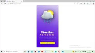 Miniature : Weather Application Html css - Pour débutants