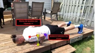 Miniature : Position des mains aux push-ups (pompes) pour les basketteurs