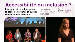 Miniature : Pratiques & témoignages sur la place des artistes et publics sourds dans la création artistique