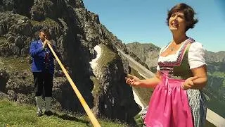 Miniature : Petra Böck / Das Alphorn ruft vom berge